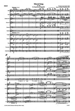Moral Song op. 42a For Soprano And Ensemble (Graham Waterhouse) 