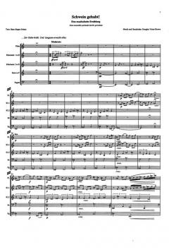 Schwein gehabt! von Douglas Victor Brown für Holzbläser Quintett (Partitur) im Alle Noten Shop kaufen