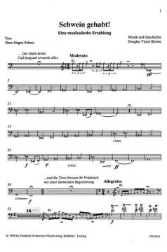 Schwein gehabt! von Douglas Victor Brown für Holzbläser Quintett (Stimmensatz) im Alle Noten Shop kaufen