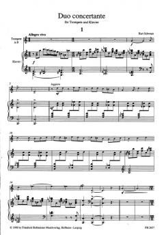 Duo concertante von Kurt Schwaen 