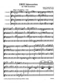 DREI Jahreszeiten für VIER Kontrabässe von Antonio Vivaldi 