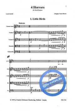 4 Horrors nach Texten von Lewis Caroll (Douglas Victor Brown) 