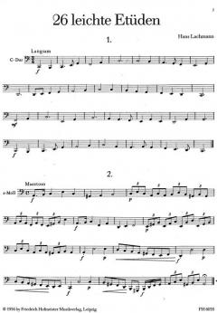 26 leichte Etüden von Hans Lachmann für Tuba im Alle Noten Shop kaufen