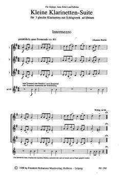 Kleine Klarinetten-Suite von Johannes Reiche 