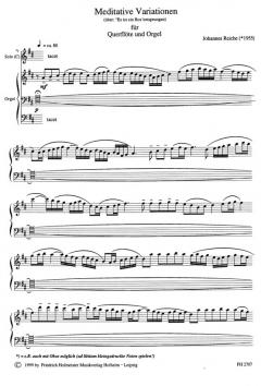 Meditative Variationen über Es ist ein Ros entsprungen von Johannes Reiche 