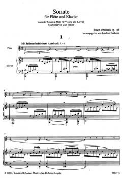 Sonate für Flöte und Klavier von Robert Schumann im Alle Noten Shop kaufen