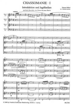 Chassomanie Band 1 von Giacomo Meyerbeer für Hornquartett