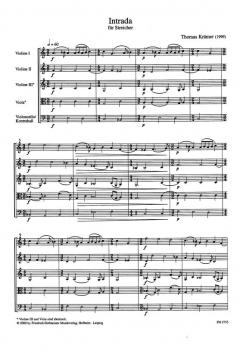 Intrada für Streicher von Thomas Krämer im Alle Noten Shop kaufen