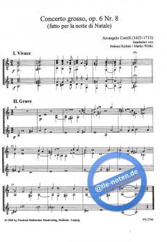 Weihnachtskonzert. Concerto grosso, op. 6 Nr. 8 von Arcangelo Corelli 