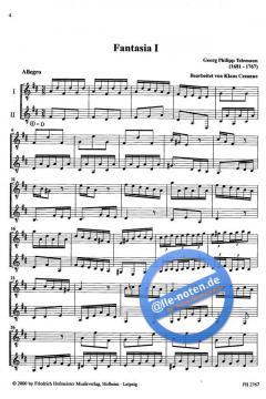 3 Fantasien von Georg Philipp Telemann 