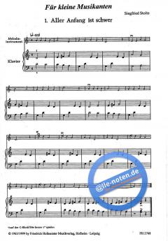 Für kleine Musikanten (Siegfried Stolte) 