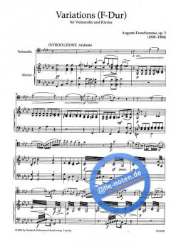 Variations F-Dur, op. 3 von August-Joseph Franchomme 