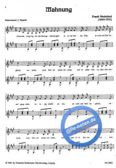 Lieder zur Gitarre von Frank Wedekind 