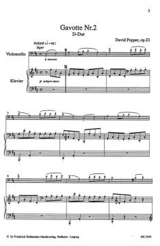 Gavotte Nr. 2, op. 2 von David Popper 