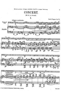 Konzert h-Moll, op. 72 von David Popper 