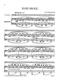 Barcarole, op. 38 von David Popper 