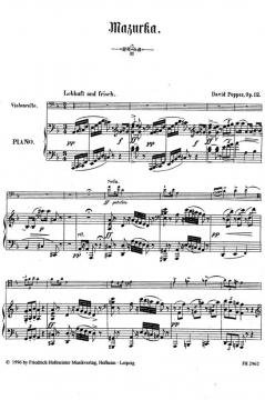 Mazurka, op. 12 von David Popper 