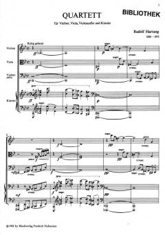 Quartett von Rudolf Hartung 