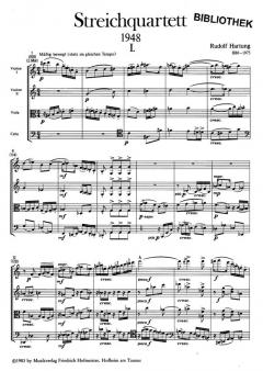 Streichquartett in G von Rudolf Hartung im Alle Noten Shop kaufen