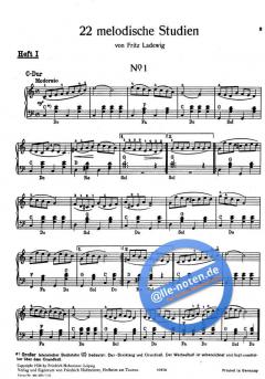 Melodische Studien Heft 1 von Fritz Ladewig 