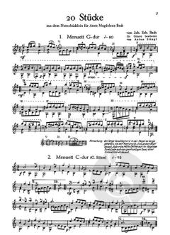 20 Stücke aus dem Notenbüchlein der Anna Magdalena Bach von J.S. Bach 