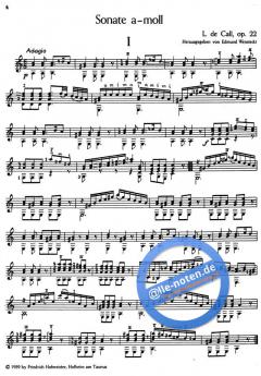 Sonate a-Moll, op. 22 von Leonhard von Call 