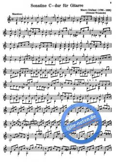 Sonatine C-Dur, op. 71 von Mauro Giuliani 