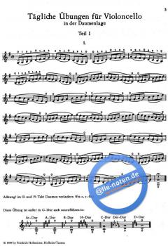 Tägliche Übungen in der Daumenlage von Ladislav Zelenka 