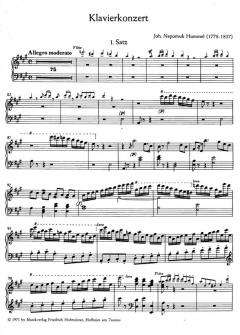 Klavierkonzert A-Dur von Johann Nepomuk Hummel im Alle Noten Shop kaufen