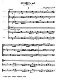 Konzert in d-Moll nach BWV 35 / 156 (J.S. Bach) 