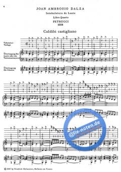 Die Tabulatur, Heft 6: Intabulatura de Lauto Petrucci, 1508, Teil I von Joan Ambrosio Dalza 