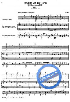 Die Tabulatur, Heft 14: Delitiae musicae, 1612, Teil II von Joachim van den Hove 