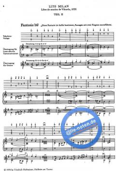 Die Tabulatur, Heft 18 von Luys Milan 