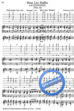 Lautenwerke, 1615, Teil 2 Band 34 von Hans Hässler 