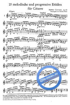 25 melodische und progressive Etüden, op. 60 von Matteo Carcassi 