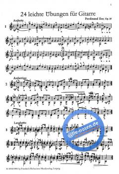 24 leichte Übungen op. 35 von Fernando Sor 