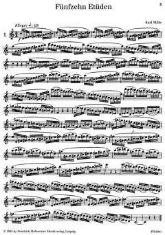 15 Etüden von Karl Mille 