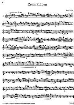 10 Etüden von Karl Mille 