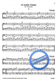 24 leichte Etüden in der 1. Lage für Violoncello (mit Violoncello II) im Alle Noten Shop kaufen