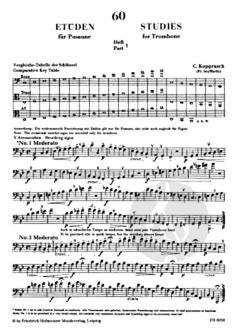 60 ausgewählte Etüden für Posaune Band 1 von C. Kopprasch im Alle Noten Shop kaufen