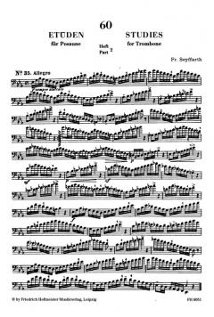 60 ausgewählte Etüden für Posaune Band 2 von C. Kopprasch im Alle Noten Shop kaufen