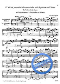 15 Etüden op. 76/1 von David Popper 