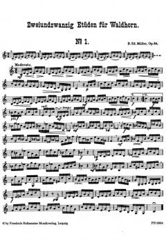 Etüden für Horn op. 64 Band 1 von Bernhard Eduard Müller im Alle Noten Shop kaufen