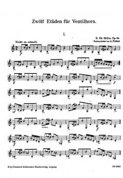 Etüden, op. 64 Heft 2 von Bernhard Eduard Müller für Horn