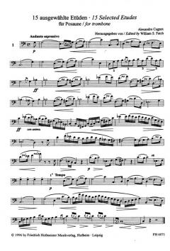 15 ausgewählte Etüden von Alexandre Cugnot 