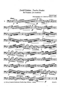 12 Etüden von Heinrich Gugel 