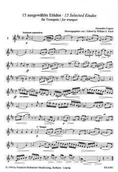 15 ausgewählte Etüden von Alexandre Cugnot 