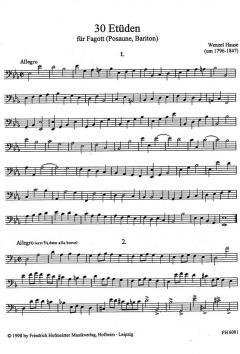 30 Etüden von Wenzel Hause 