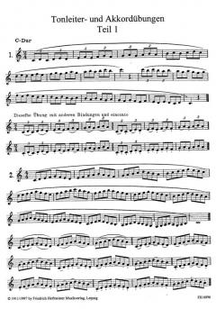 Tonleiter- und Akkordübungen Band 1 von Hermann Lange 