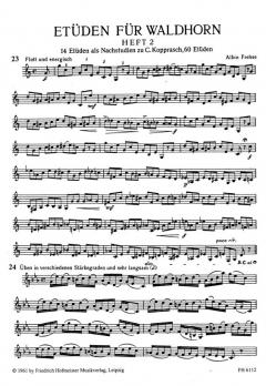 36 Etüden Heft 2 von Albin Frehse für Horn bei alle-noten.de